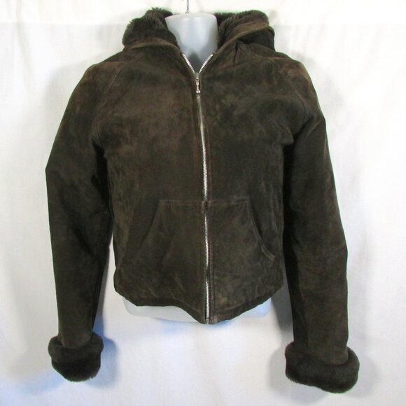 Wilsons Leather Jackets & Blazers - Wilsons Maxima Suede Hooded Jacket. Women's size M